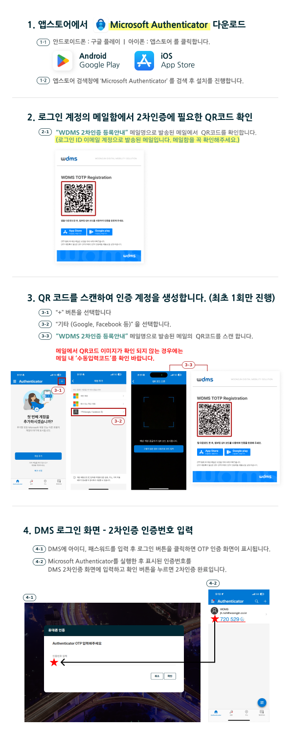 로그인 2차인증 가이드 이미지